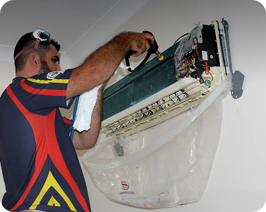 Air conditioner cleaning