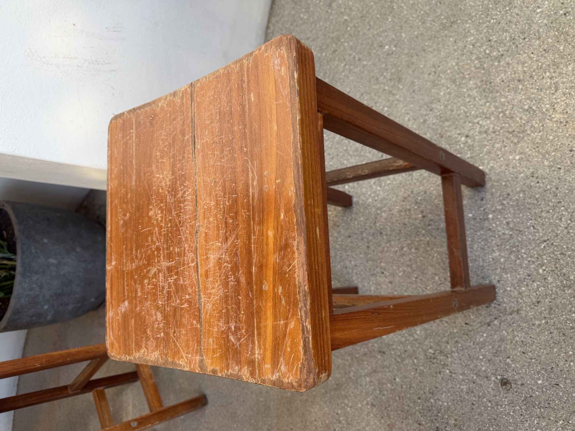 Before furniture restoration