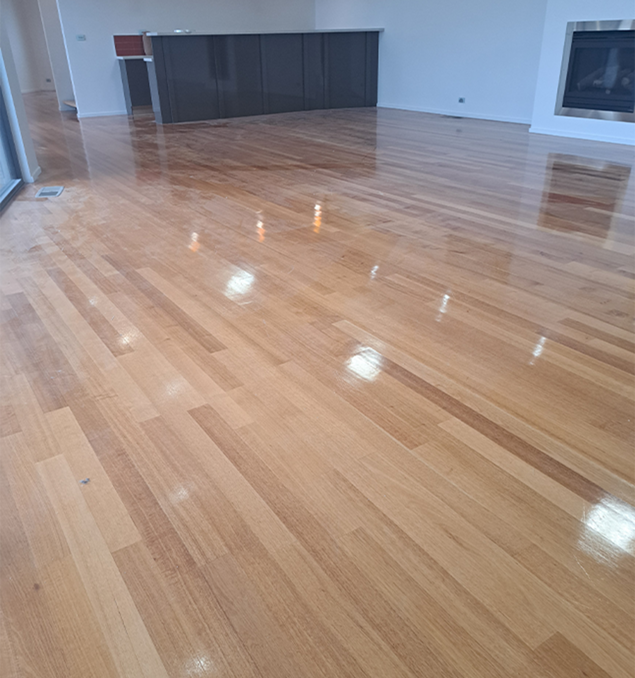 Before timber floor restoration